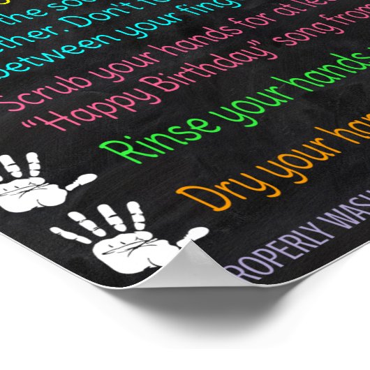 Handwaschmittel Poster (Ecke)