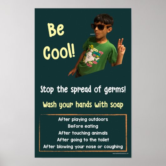 Handwaschsicherheitsinformations-Poster Poster (Vorne)