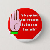 Handwashing Knopf Button (Vorderseite)