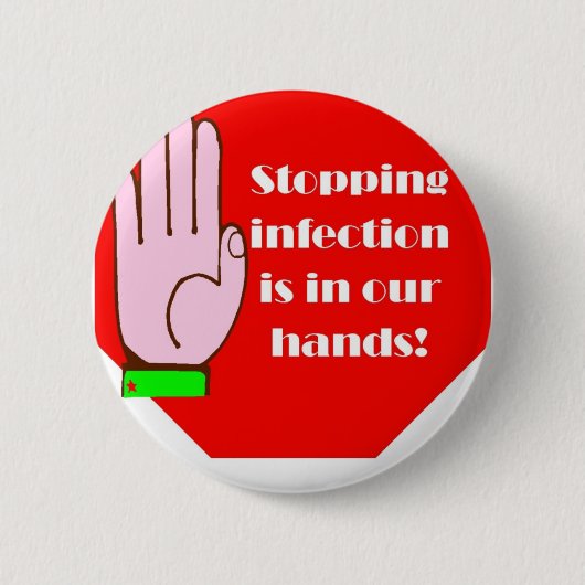 Handwashing Knopf Button (Vorderseite)