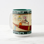 Handwerk Ägyptische Volkskunst Zweifarbige Tasse (Vorderseite Links)