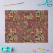 Handwerk Decoupage Boho Collagen-Muster-tiefe Rosa Seidenpapier (Basteln)