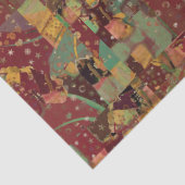 Handwerk Decoupage Boho Collagen-Muster-tiefe Rosa Seidenpapier (Detail)