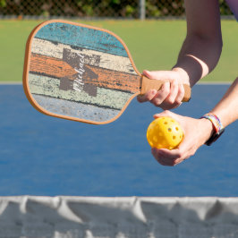 Handwerk Dein Spiel: Personalisiertes rustikales H Pickleball Schläger