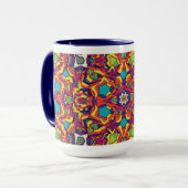 Handwerk Moroccan Mandala Coffee Mug Tasse (Vorderseite Links)