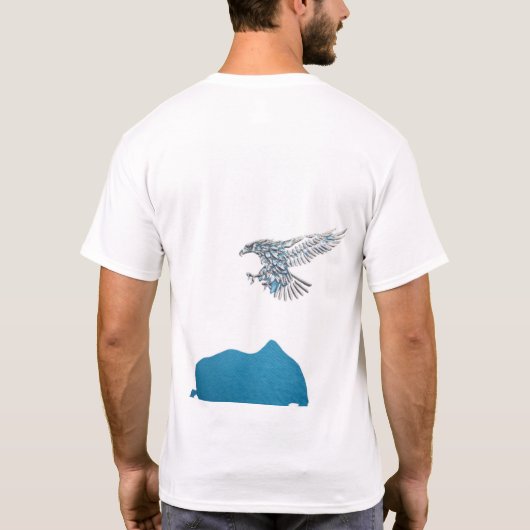 Handwerk und inspirierend T - Shirt mit Kristallad (Rückseite)