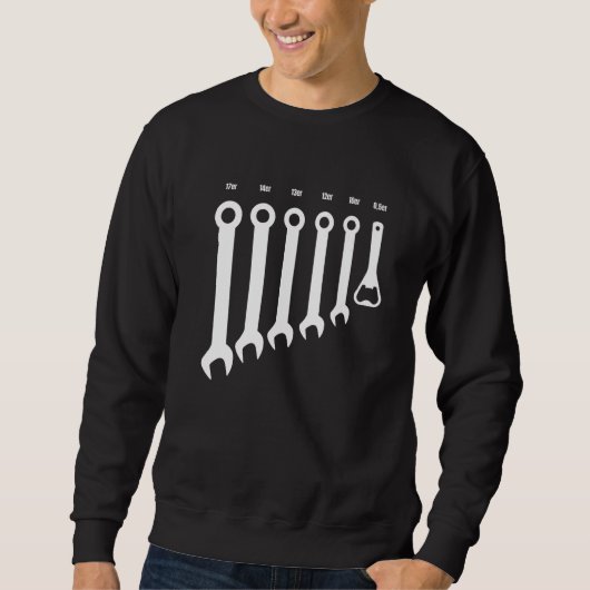 Handwerker 0 5 Schrauben Ring Spanner Flasche Öffn Sweatshirt (Vorderseite)