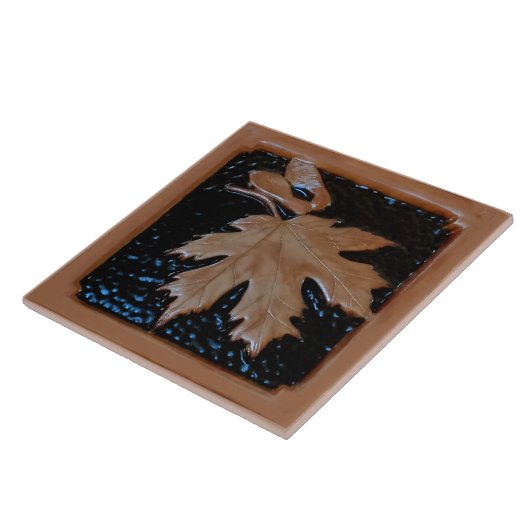 Handwerker Ahornblatt Tile Espresso Fliese (Seite)