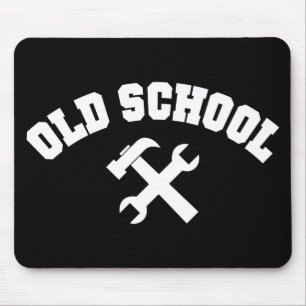 Handwerker alter Schule - Heimwerkerwerkzeuge Hand Mousepad