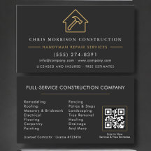 Handwerker Bau Black Gold QR Code