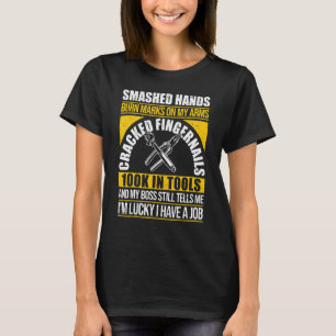 Handwerker Bauarbeiter Arbeiter T-Shirt