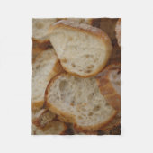 Handwerker-Brot-Scheiben Fleecedecke (Vorderseite)