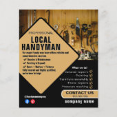 Handwerker-Dienstleistungen Flyer Vorlage | Lokale (Vorne)