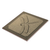 Handwerker Dragonfly Tile, Golden Fliese (Seite)