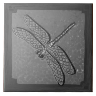 Handwerker Dragonfly Tile, Golden Fliese