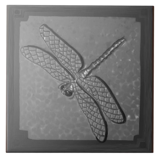 Handwerker Dragonfly Tile, Golden Fliese (Vorderseite)