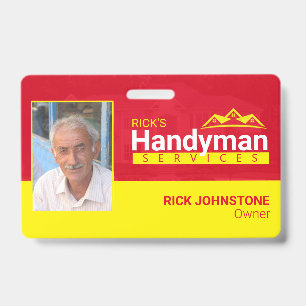 Handwerker-Firma Metall-Clip-Abzeichen - Home Busi Ausweis