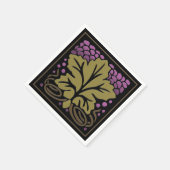 Handwerker für Traubenlef und Traubenpapier Serviette (Ecke)