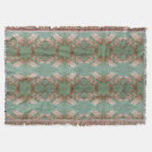 Handwerker Gingko Throw Blanket Decke (Vorderseite)