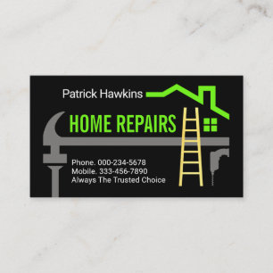 Handwerker Hammer Home Reparatur Reparaturservice Visitenkarte