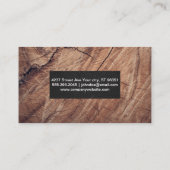 Handwerker Holz Hintergrund | Tools Visitenkarte (Rückseite)