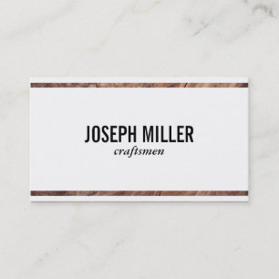 Handwerker   Holz Visitenkarte