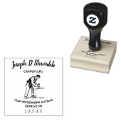 Handwerker, Holzarbeiter, Handwerker Gummistempel (Stempel)