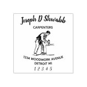 Handwerker, Holzarbeiter, Handwerker Gummistempel (Prägung)
