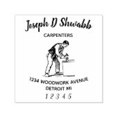 Handwerker, Holzarbeiter, Handwerker Permastempel (Design)