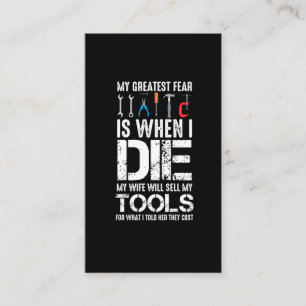 Handwerker Husband-Werkstatt für kostenintensive  Visitenkarte