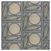 Handwerker Imitats Applique (Grau, Grün und Khaki) Stoff (Nahaufnahme)