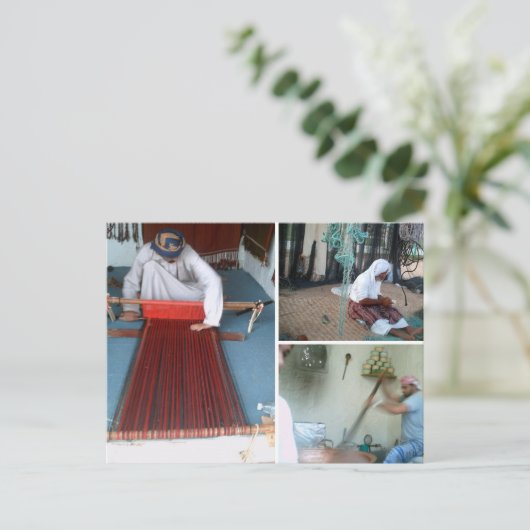 Handwerker in Arabien Postkarte (Stehend Vorderseite)