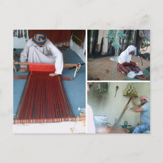 Handwerker in Arabien Postkarte (Vorderseite)