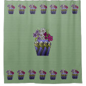 Handwerker Lily Vase Duschvorhang (Vorderseite)