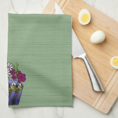 Handwerker Lily Vase Geschirrtuch (Viertel Falte)