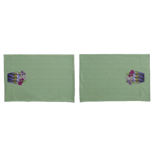 Handwerker Lily Vase Kissenbezug (Vorderseite-Set)