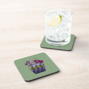 Handwerker Lily Vase Set 6 Getränkeuntersetzer