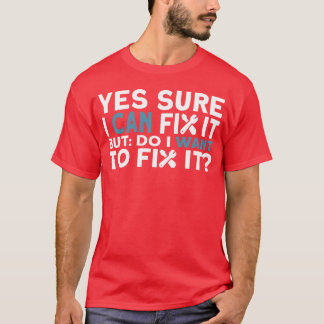 Handwerker Mechaniker Lustiger 70er-Zitat-Freund T-Shirt
