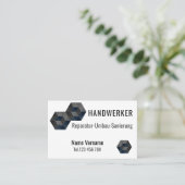 Handwerker Meisterbetrieb Visitenkarte (Stehend Vorderseite)