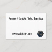 Handwerker Meisterbetrieb Visitenkarte (Rückseite)