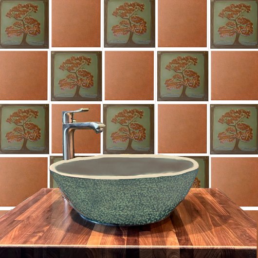 Handwerker Oak Tree Keramik Tile Fliese