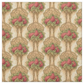 Handwerker oder Mission Style Red Peers Pattern Stoff (Muster)