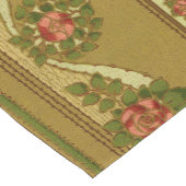 Handwerker oder Rose im Missionsstil Floral Frieze Kurzer Tischläufer (Ecke)