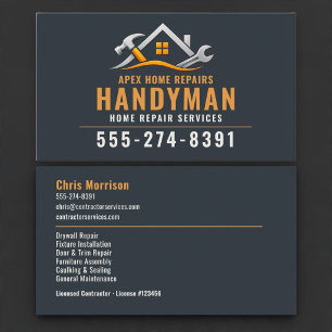 Handwerker-Reparatur- und Wartungsdienst-Profi Visitenkarte
