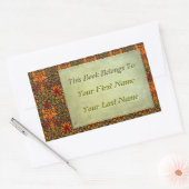 Handwerker Sampling florale Personalisierte Buchze Rechteckiger Aufkleber (Umschlag)