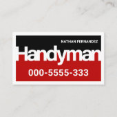 Handwerker-Schildrahmen-Builder Visitenkarte (Vorderseite)
