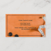 Handwerker | Seamstress Workspace Thread and Needl Visitenkarte (Rückseite)