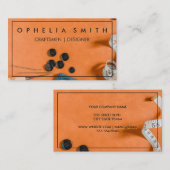 Handwerker | Seamstress Workspace Visitenkarte (Vorne/Hinten)