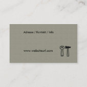 handwerker service visitenkarte (Rückseite)