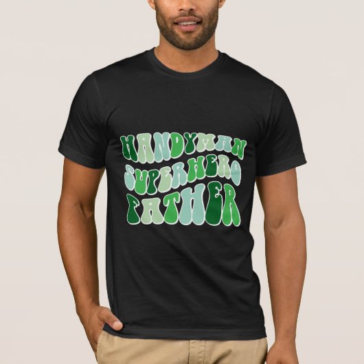 Handwerker Superheld Vater T-Shirt (Vorderseite)